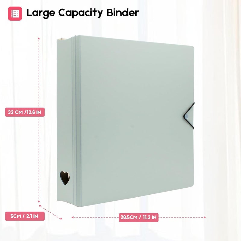Ablus A4 Kpop Photocard Binder, 4 Ring Binder Photo Album for 2 x 3 inch photos, Kpop Photocard Holder Book with 25 Pages 9 Pocket (Mint) - Image 2